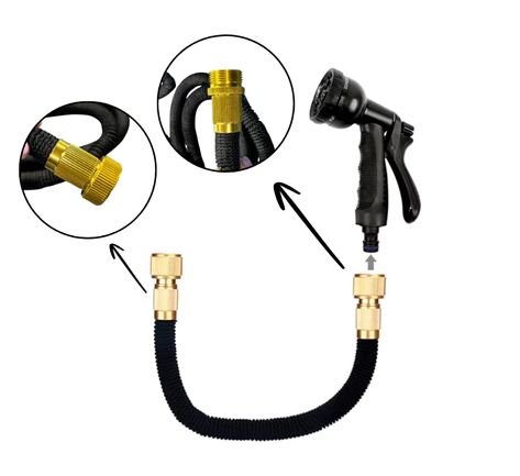 AquaFlex Pro™ – Mangueira Expansível Inteligente de Alta Pressão